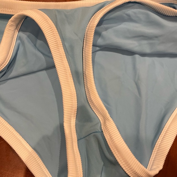 Aerie High waisted Cheeky women’s bathing suit bottoms. Size Large. NWOT - Picture 6 of 10